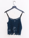 YANYAN KNITS 25 Spring/Summer BORLOR Camisole/Woven Lined Mini Skirt YYK-YYW25-0082-ZQ Navy Top YYW25-0081